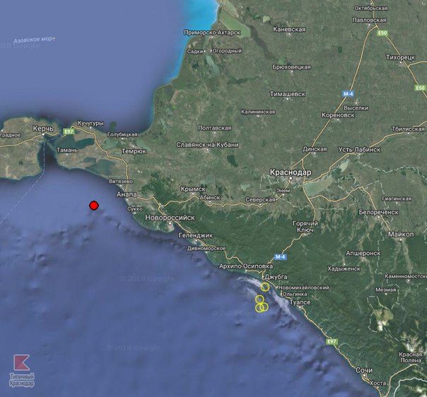 Карта землетрясений онлайн в реальном времени на русском языке краснодарский край